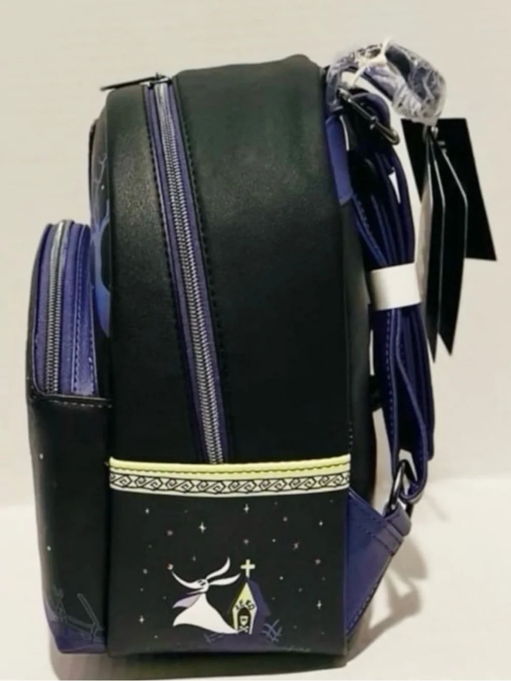 Loungefly Disney NWT NBC Jack & Sally Pumpkins Backpack, Coin Purse & Lanyard